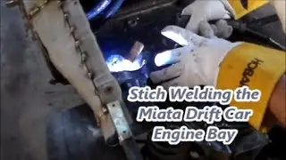 Miata kart Project Ep#2 Stitch Welding The Engine Bay!