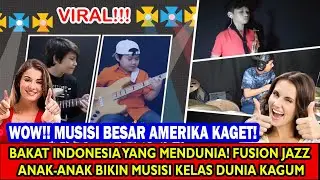 MUSISI BESAR AMERIKA TERKEJUT! 5 ANAK INDONESIA MAIN FUSION JAZZ 🔥 | REACTION