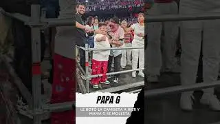 #PapaG bota la camiseta a Iker y #MamaG se molesta. Sucedió en el concierto en el #santiagobernabeu