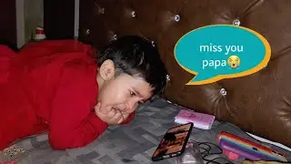 Aaru papa ki video dekh kr Rone lagi 😢|| Snappy girls || @THEROTT ||