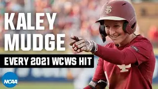 All 14 hits from Kaley Mudge's record-breaking 2021 WCWS