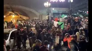 Après l'annonce de Bouteflika, les rues d'Alger en liesse
