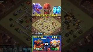 Th10 Vs Th11 3 Star Attack in War Using Zap Dragon With Stone Slammer #clashofclans #th10vs11