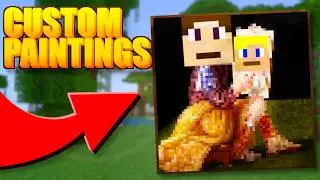 How To Make Completely CUSTOM PAINTINGS For Minecraft!! -  DIY Minecraft Bedrock (Full Tutorial!)
