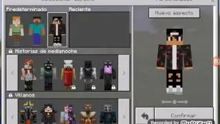 Como cambiar de skin en minecraft  pocket  editionnnnn