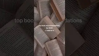 Top book recommendations for 2025 #booktok #books