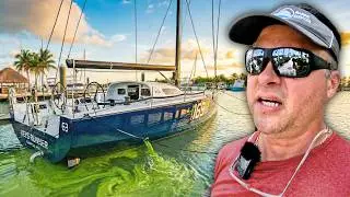 Trying to start this RACING sailboat and then it leaked fluid