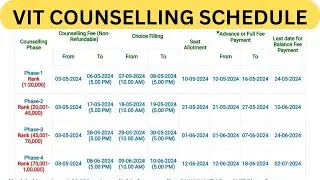 VIT COUNSELLING 2024|கவுன்சிலிங் எப்படி நடக்கும்|யாருக்கு சீட் கிடைக்கும்|A to Z Details