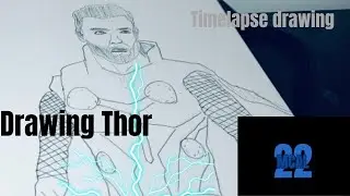 Drawing Thor | Timelapse | ASMR