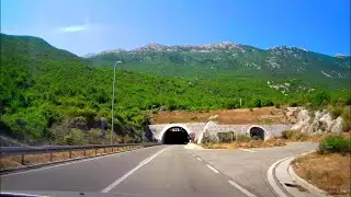Tunel Sveti Ilija, historie tunelu a sjezd k moři - Chorvatsko