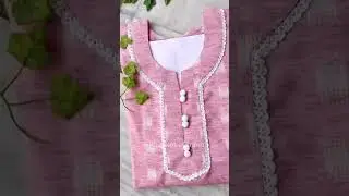 beautiful button neckline design #neckline #neckdesign #trending #latest #shorts