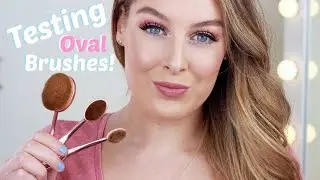 MAKEUP REVOLUTION OVAL BRUSH SET REVIEW!