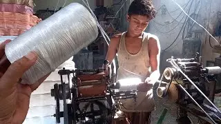 How to make plastic thread in local factory [Plastic sootly]