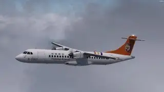 P3D | Carenado ATR 72-500 | TransAsia Airways TSA-KNH | 模擬飛行 時代的眼淚 復興航空 松山-金門