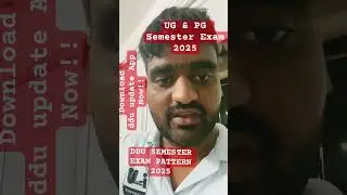 DDU Semester Exam Form 2025 | Latest Update &Exam Pattern | Deen Dayal Upadhyay Gorakhpur University