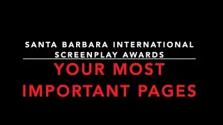 Santa Barbara International Screenplay Awards presents: 