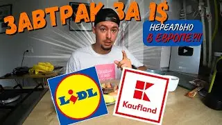 BREAKFAST for $1 from Lidl vs Kaufland!!! Very expensive EUROPE!!