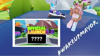 Waking the Ropets Mayor for OFFICIAL LAUNCH!!! (Roblox)