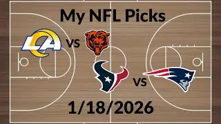 My NFL Picks for Todays Playoff Games! (1/18/26)