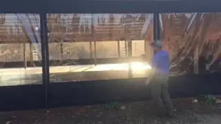 Clear Vinyl Roll Up Curtains
