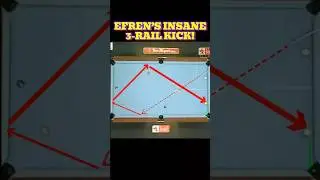 Efren Reyes&rsquo; INSANE 3-Rail Kick Shot! | Pure Genius from The Magician