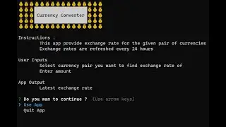 CLI Currency Converter using TypeScript (Demo)