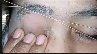 heavy growth hair eyebrows threading full tutorial live class video in hindi