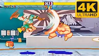 Street Fighter II - Guile (Hardest / Arcade / 1991) 4K 60 FPS