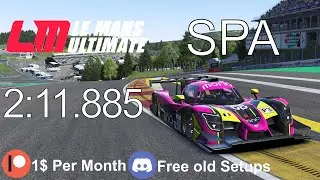 LMU Hotlap | Ligier JS P325 LMP3 | Spa-Francorchamps | [RM2] | Le Mans Ultimate Setup