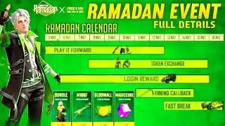 RAMADAN EVENT FREE FIRE 2022 | RAMADAN EVENT CALENDAR 2022 | FREE FIRE RAMADAN EVENT FULL DETAILS