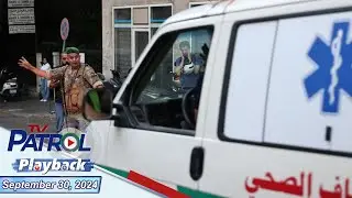 TV Patrol Playback | September 30, 2024