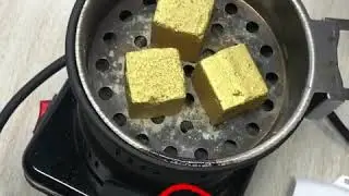 Golden Cube #shisha #hookah #charcoal briquettes