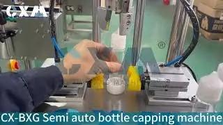 CX-BXG Semi Automatic Servo Torque Capping Machine for 120ml Gorilla Bottles