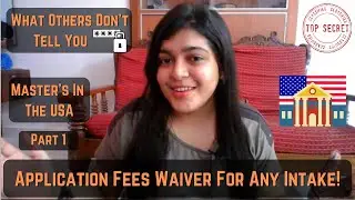Application fees waiver for any 2022 Intake|| Masters in USA|| Application fees waiver