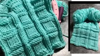 Loom Knit Button in a Square Stitch Pattern - Knits and Purls