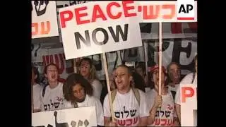 Israel - Peace Now movement stage rally