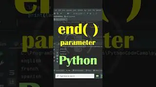 Python end parameter in print( )
