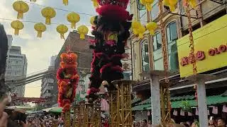 CNY2025 (Cap Go Meh) 闹元宵#18~ Acrobatic Lion Dance 高桩舞獅 I Ampang Xuan Long 安邦玄龍 @吉隆坡茨厂街, Kuala Lumpur