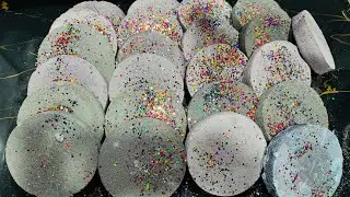 Gray Round Shape Chalk ASMR Crush | Oddly Satisfying ASMR 