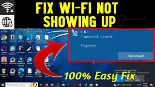 Fix Wi Fi not showing up on Windows 10
