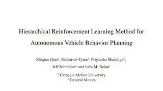 IROS20 Hierarchical Reinforcement Learning Method for Autonomous Vehicle Behavior Planning