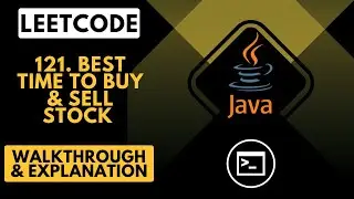LeetCode 121. Best Time to Buy and Sell Stock (Java)