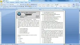 how to make school question paper in ms word | question type ms word | make question in ms word |