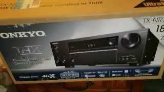 Unboxing of Onkyo TX-NR757 THX Certified Dolby Atmos & Dts X Reciever