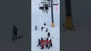 It&rsquo;s the sort of ski-lift exit you take ONLY when there&rsquo;s no other choice😭 #ski #snow