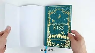 Black Interior Pages White Ink Printing Hardcover Books with Sprayed Edges and Foiled Dust Jackets