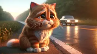 orphan cat 😥 #ai #cat #catlover #cute