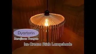 Cara Pembuatan Lampu Hias Gantung dari Stick Ice Cream | kerajinan stik es krim
