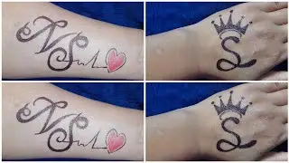 unique tattoo/ns couple name tatoo/ s letter tattoo #nstattoodesign #jsfineart #tattoo #maheshchavan