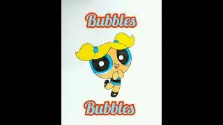 Drawing Powerpuff Girls || Bubbles - Drawing || How to draw Bubbles #shorts